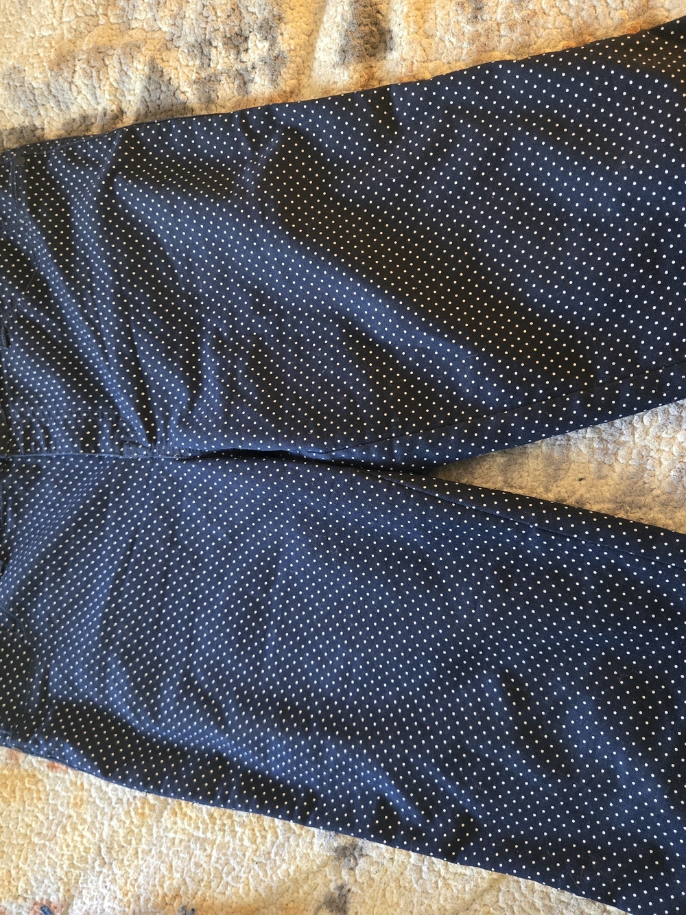 Christopher & Banks Navy and White Polka Dot Pants